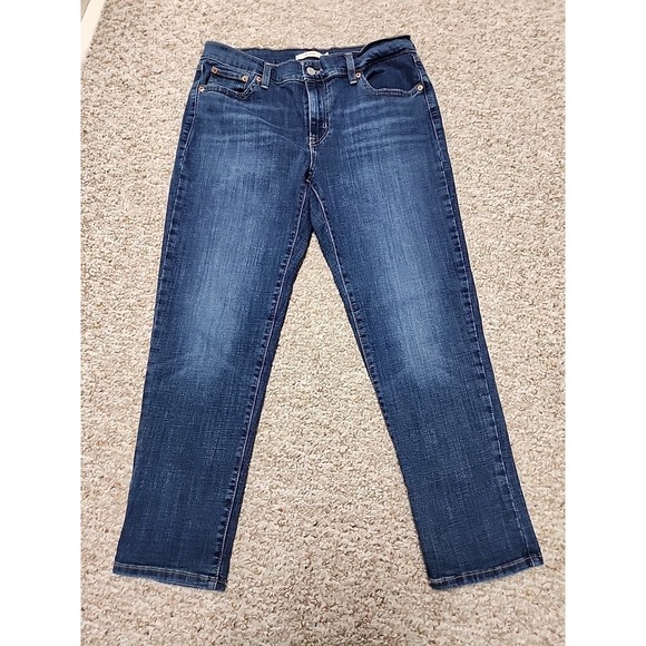 Levi's 29 Boyfriend Jeans Blue Denim Stretch Women's Fits 30x27 - Picture 2 of 15